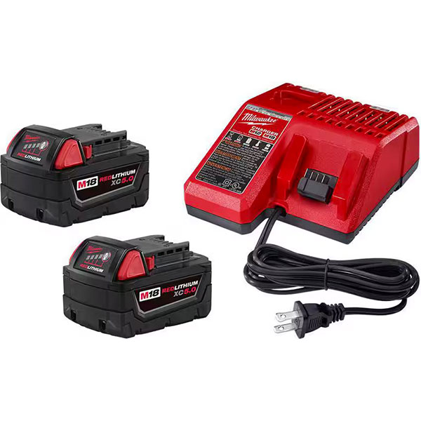GRINDER/CHARGER KIT-18V MILWAUKEE 5.0