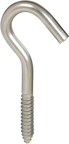 SCREW HOOK - 3-7/8 ROUND END