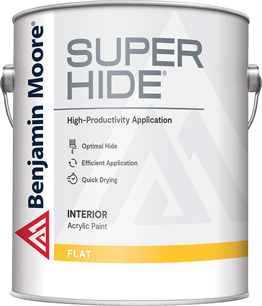 PAINT - BM SUPER HIDE FLAT WHITE GAL.