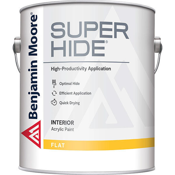 PAINT - BM SUPER HIDE FLAT WHITE GAL.