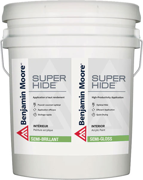 PAINT - BM SUPER HIDE SEMI-GLOSS WHITE 5G