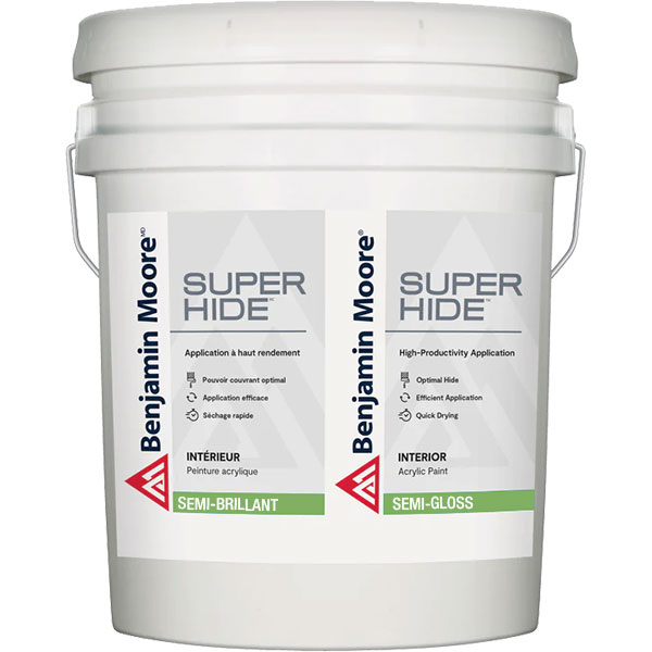 PAINT - BM SUPER HIDE LINEN WHITE SEMI-GLOSS 5G