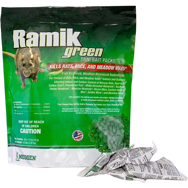 RAT BAIT PELLETS - 4.2 LB. GREEN