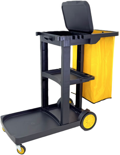 JANITORS CART - BLACK