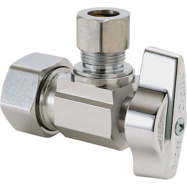VALVE - 1/4 T 1/2 X 3/8 COMP ANG