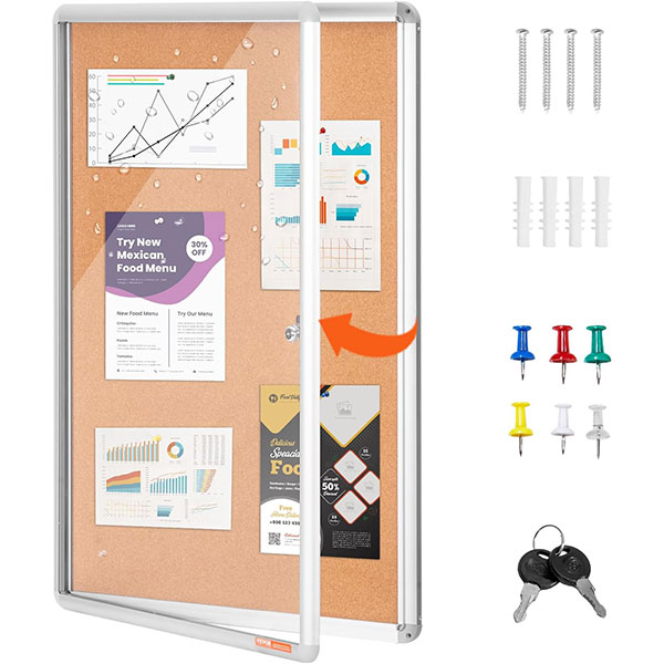ENCLOSED BOARD - 24W X 36H ALUM