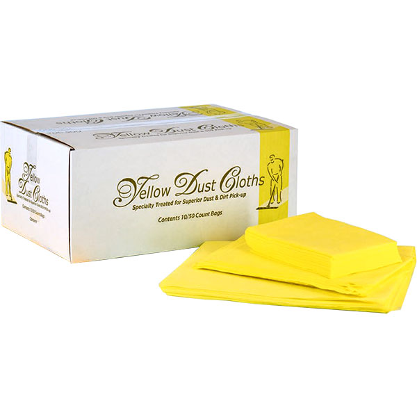 DUST CLOTH - 12" X 17" YELLOW CS