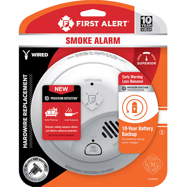 SMOKE ALARM - 10 YR. HARDWIRE Backup Battery