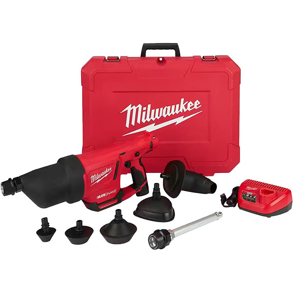 AIR DRAIN SNAKE - MILWAUKEE M12 GUN