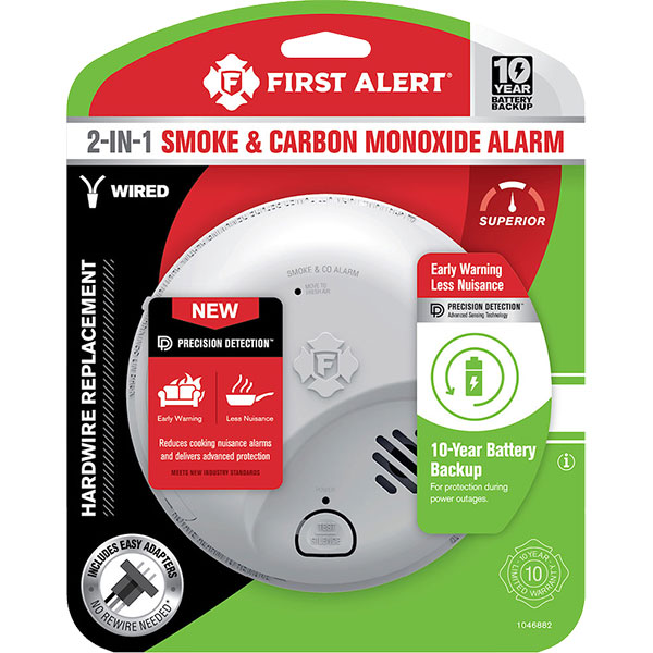 COMBO ALARM - 10 YR HARDWIRE BRK