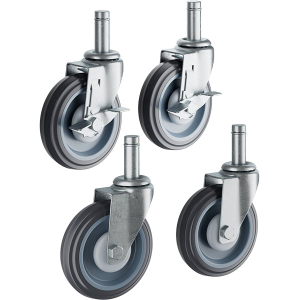 CASTER - STEM 5" POLY