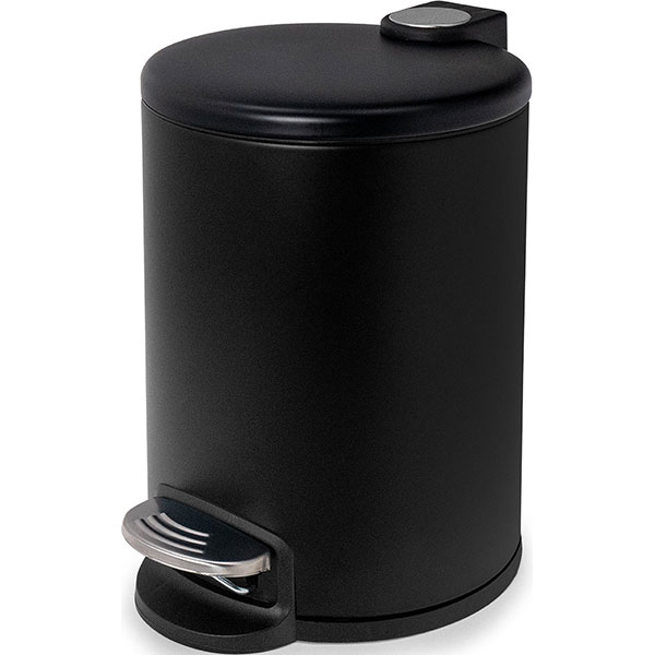 TRASH CAN - STEP BLACK RND 1.3G