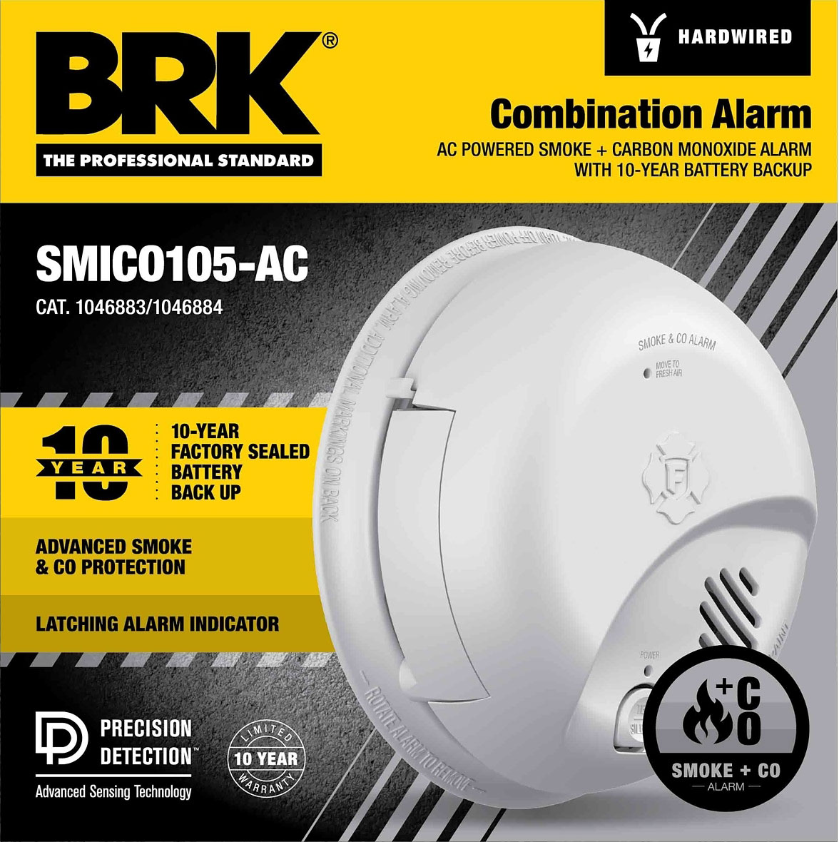 COMBO ALARM - 10 YR HARDWIRE BRK