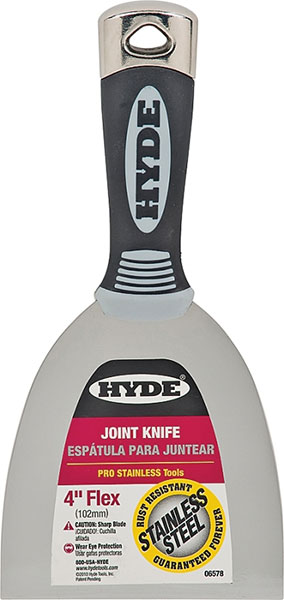 TAPE KNIFE - HYDE 4" PRO STAINLESS STEEL
