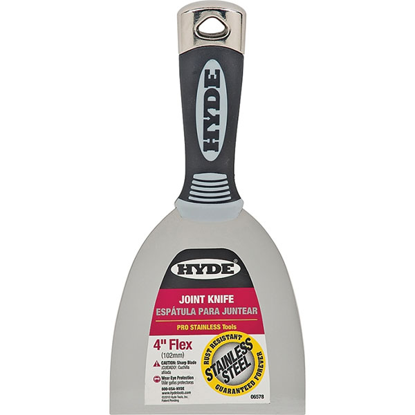 TAPE KNIFE - HYDE 4" PRO STAINLESS STEEL