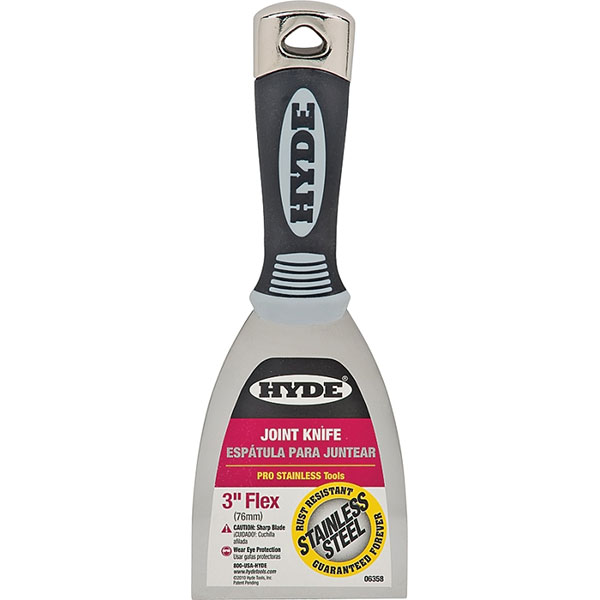 TAPE KNIFE - HYDE 3" PRO STAINLESS STEEL