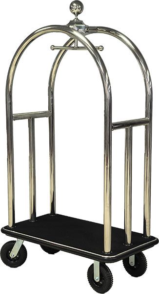 BELLMAN CART - ROUND TOP SS