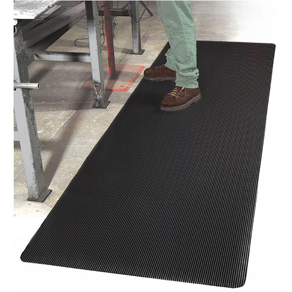 MAT - 4' X 6' TUFF 1/8" BLACK CORRUGATED