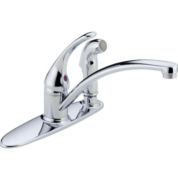 DECK FAUCET - DELTA SING HANDLE SPRAY