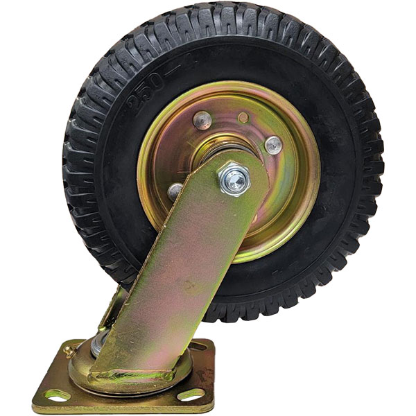 CASTER - 8" BELLMAN SWIVEL GOLD