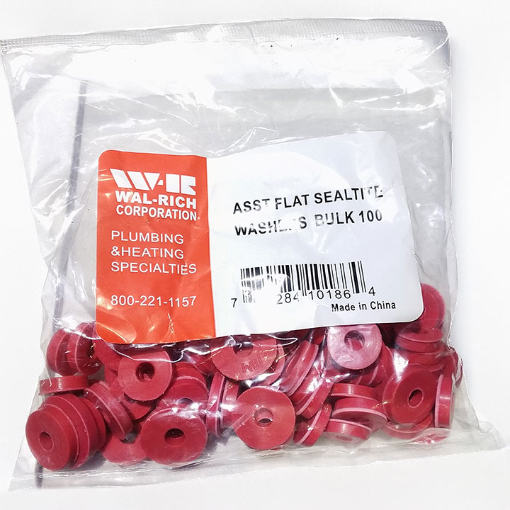 WASHERS - SEALTITE FLAT RED ASST
