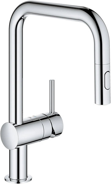 DECK FAUCET - GROHE CHROME PULL DOWN