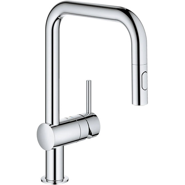 DECK FAUCET - GROHE CHROME PULL DOWN