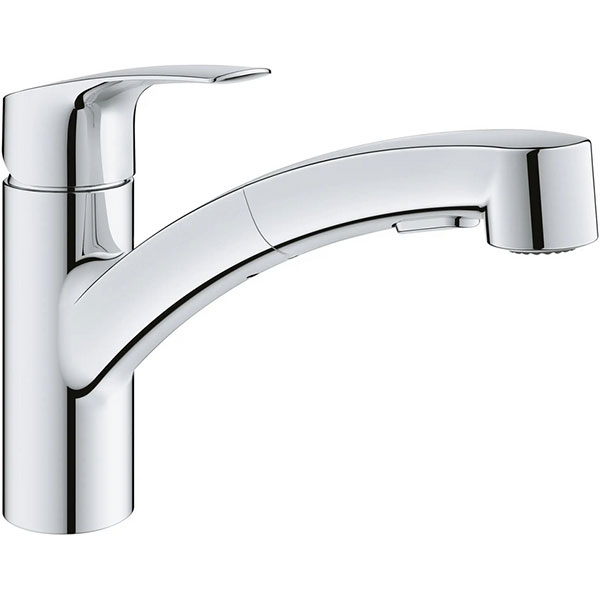 DECK FAUCET - GROHE SINGLE HANDLE CHROME
