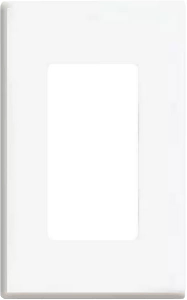 PLATE - DECORA 1G WHITE SCREWLESS