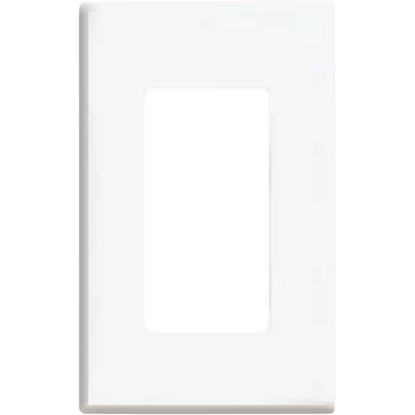 PLATE - DECORA 1G WHITE SCREWLESS