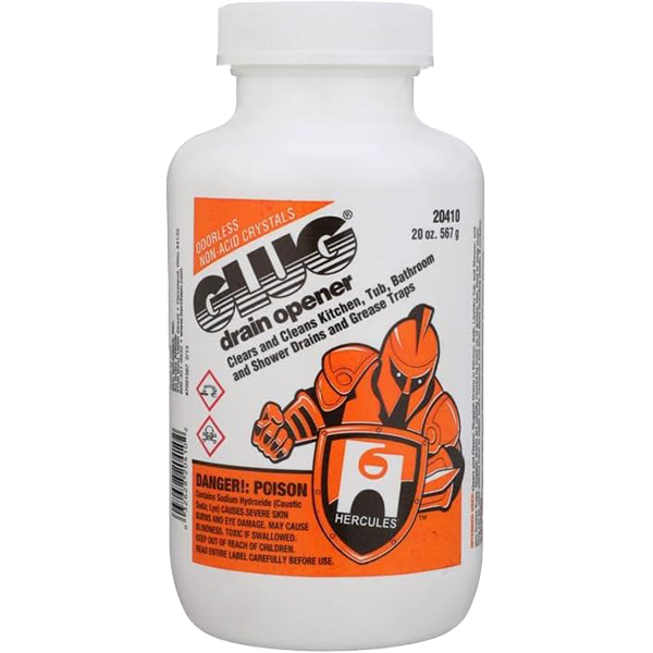 DRAIN GLUG CRYSTALS - 20 Oz.
