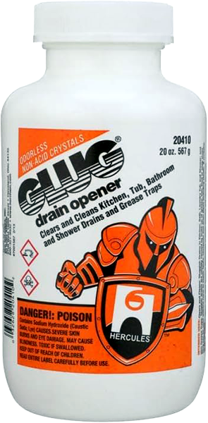 DRAIN GLUG CRYSTALS - 20 Oz.