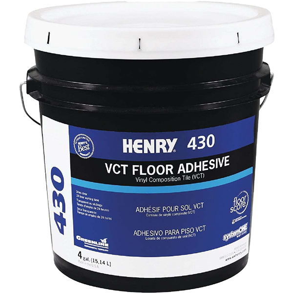 ADHESIVE - HENRY VCT 4 GAL CLEAR