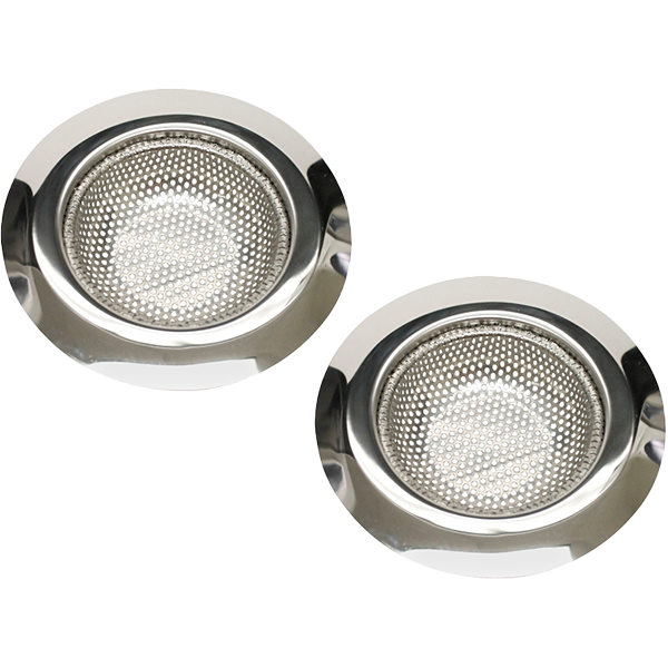 SINK STRAINER - 4-1/2" S/S 2PK