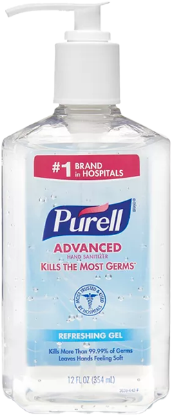 PURELL GEL PUMP - 8 Oz.
