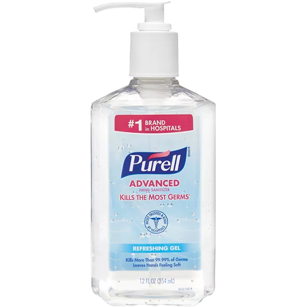 PURELL GEL PUMP - 8 Oz.