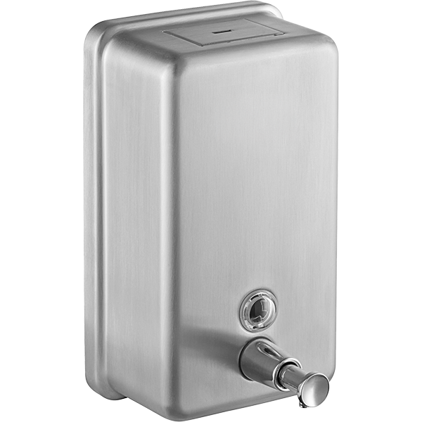 SOAP DISPENSER - STAINLESS STEEL VERTICAL WALL