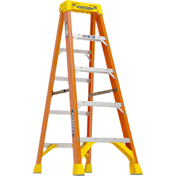 LADDER - FIBERGLASS 5' TYPE 1A ORANGE