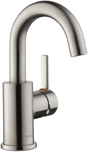 BATH FAUCET - PEERLESS 1 HANDLE BRASS NICKLE