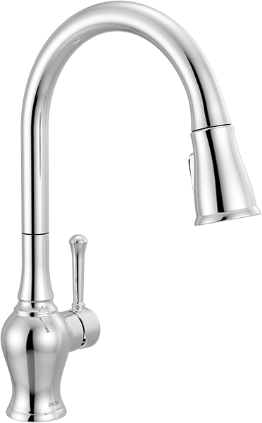 DECK FAUCET - DELTA 1H PULL CHROME