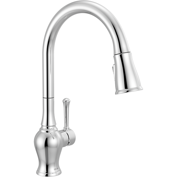 DECK FAUCET - DELTA 1H PULL CHROME
