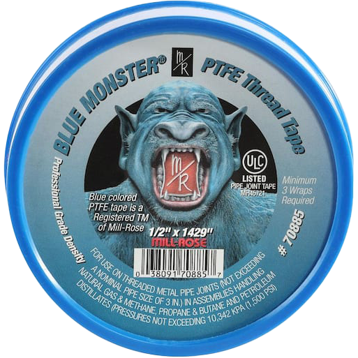 TAPE - TEFLON 1/2" X 1429" BLUE