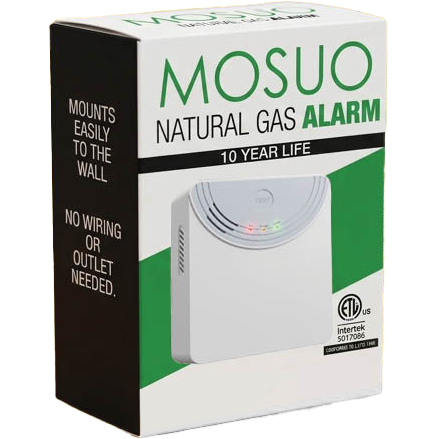 NATURAL GAS ALARM - MOSUO 10 YEAR BATTERY