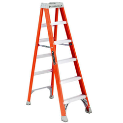 LADDER - FIBERGLASS 4' TYPE 1A ORANGE