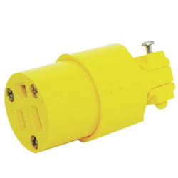 PLUG - 3 WIRE 15A HD YELLOW FEM