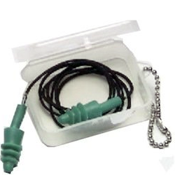 EAR PLUG - RUBBER W/CORD W/CS