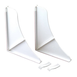 SPLASH GUARD - SHOWER WHITE PK/2