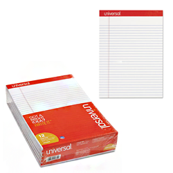 NOTE PAD - 8 1/2 X 11 LINED WH