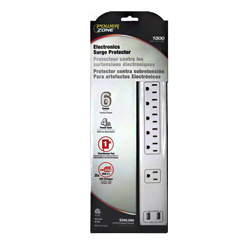 SURGE PROTECTOR - 6 OUTLET 1250