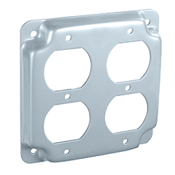 PLATE - RAISED DOUBLE OUTLET